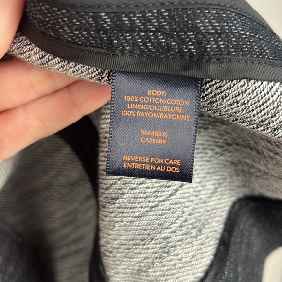 Good Man Brand Dark Gray Textured Unstructured 2-Button Blazer 100% Cotton XXL - Picture 10 of 11